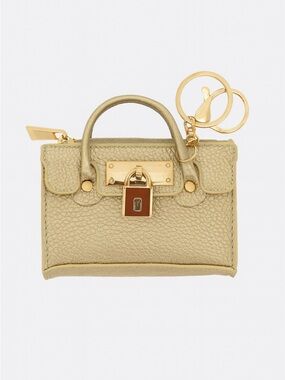 Gold Mini Satchel Purse Charm